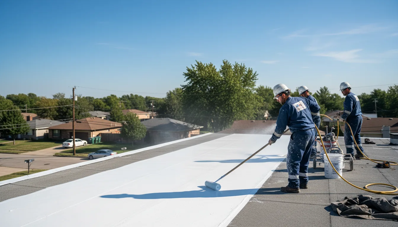 Commercial roof coating in Allendale, IL near me